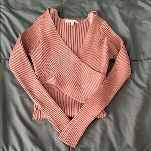 Charlotte Russe Bodycon Sweater Dress Pink Size XS